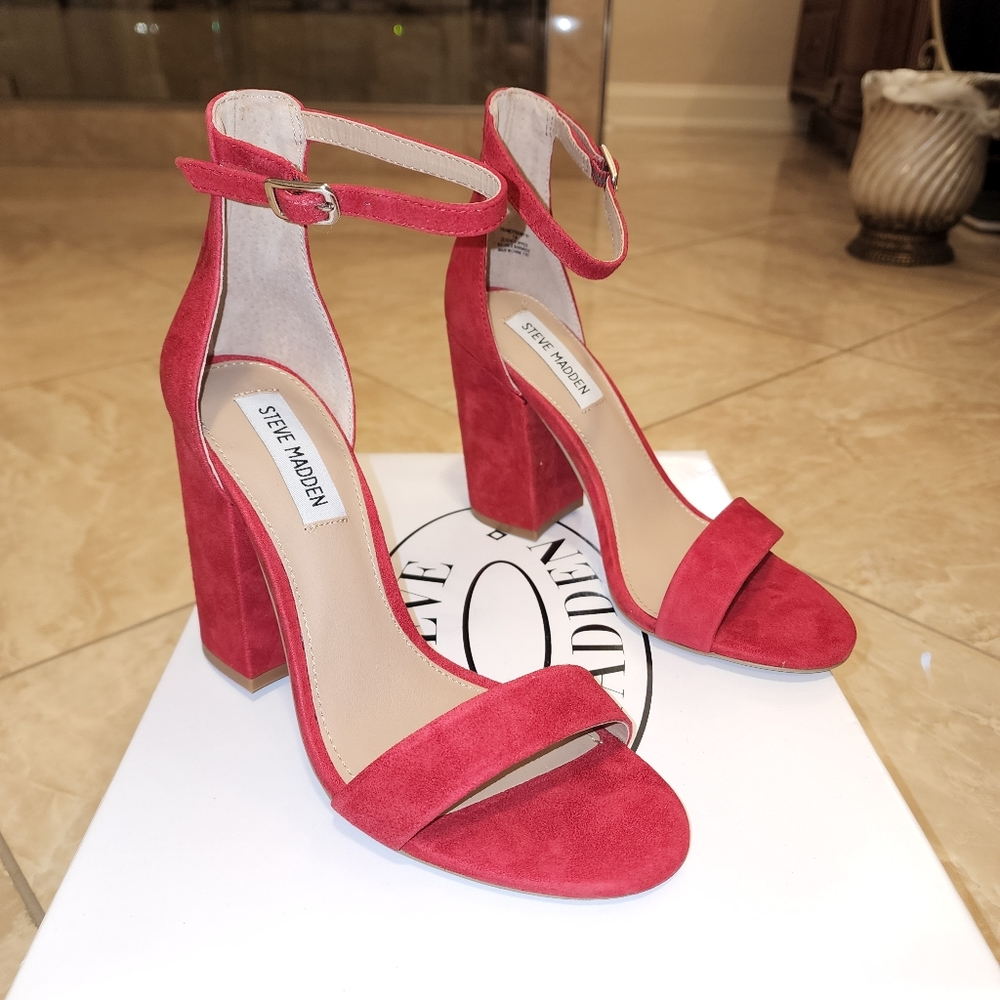 Brand New Steve Madden Frame Red Heels